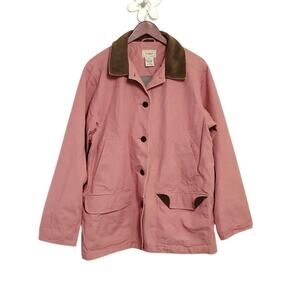 L.L. BEAN Womens Barn Coat Chore Rosewood Pink Jacket Sz XL